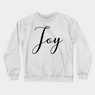 Typography Christian Virtue - Joy Crewneck Sweatshirt